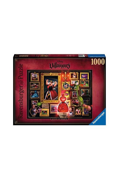 RAVENSBURGER Puzzle Ravensburger - Disney Villainous, Queen of Hearts, 1000 pieces