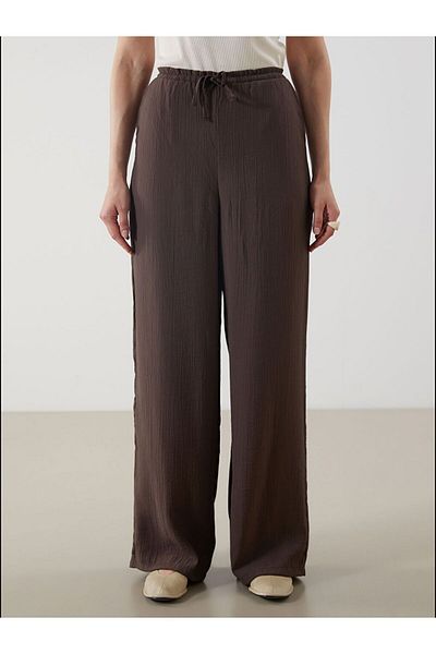LC Waikiki Lcw Modest Women's Elastic Waist Textured Pants