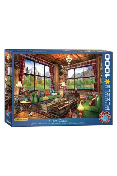 Eurographics Puzzle Eurographics - Dominic Davison: Cozy Cabin, 1000 pieces