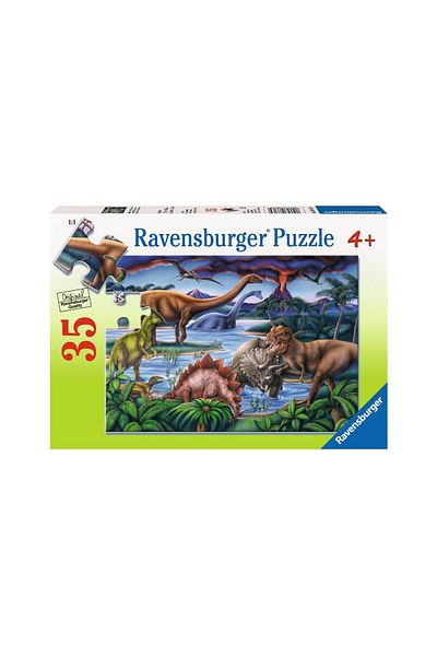 RAVENSBURGER Ravensburger Puzzle - Dinosaurs, 35 pieces