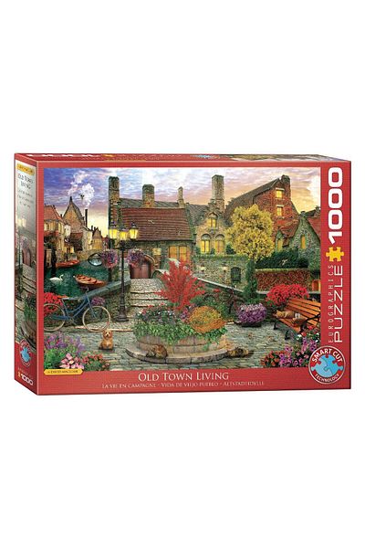 Eurographics Puzzle Eurographics - Dominic Davison: Old Town Living by Dominic Davison, 1000 pieces