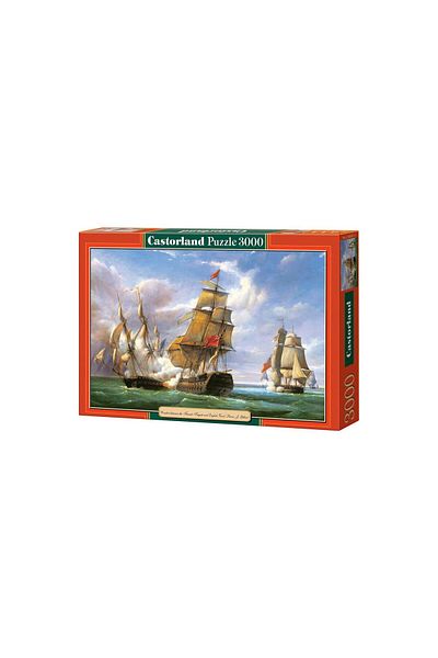Castorland Puzzle Castorland - Copy of Combat between the French and the English Vessels, 3000 pieces