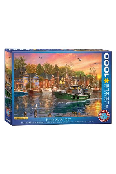 Eurographics Puzzle Eurographics - Dominic Davison: Harbor Sunset, 1000 pieces