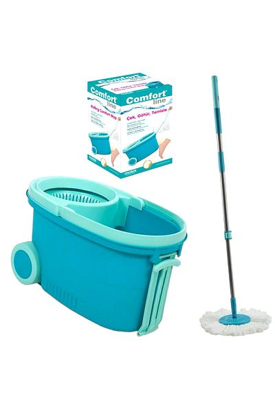 Motek 360 Degree Microfiber 100% Motek™ Premium Microfiber Spin-Drain 360 Degree Mop Bucket