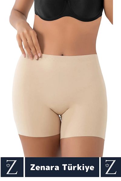 Zenara Casual Traceless No Show Anti-Slip Body Tightening Shaping Lifting Laser Cut Boxer Corset
