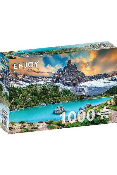Enjoy Puzzle 1000 pieces ENJOY - Sorapis Lake, Dolomites, Italy