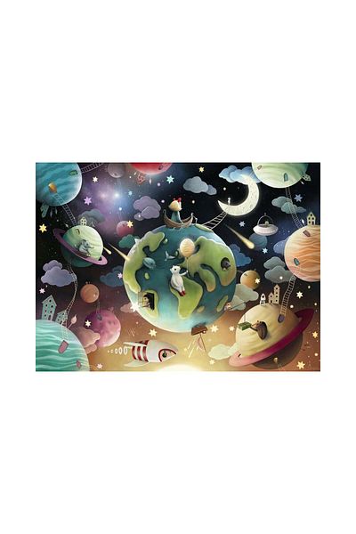 RAVENSBURGER Ravensburger Puzzle - Planets, 100 pieces XXL