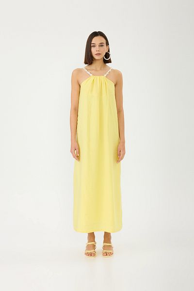 SEVİLEN Rochie cu bretele cu margele