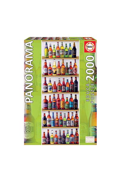 EDUCA Puzzle Educa - World Beers - Panorama, 2000 pieces