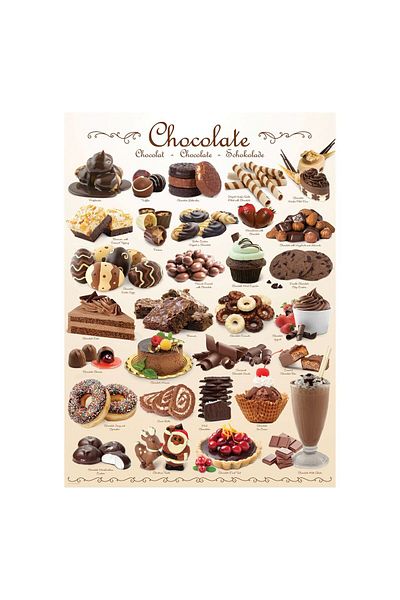 Eurographics Puzzle Eurographics - Sweet Line - Chocolate, 1000 pieces