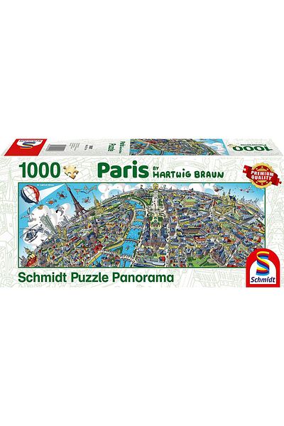 Schmidt Panoramic puzzle Schmidt - Cityscape Paris, 1000 pieces