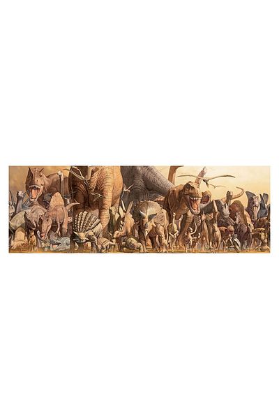 Eurographics Eurographics panoramic puzzle - Haruo Takino: Dinosaurs, 1000 pieces