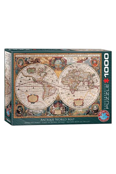 Eurographics Puzzle Eurographics - Antique World Map, 1000 piese
