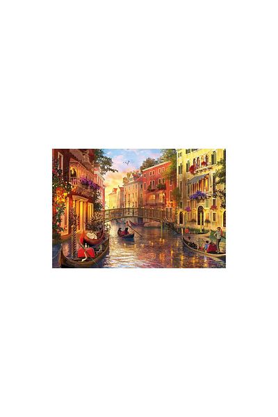 EDUCA Educa Puzzle - Dominic Davison: Sunset in Venice, 1500 pieces, includes puzzle glue