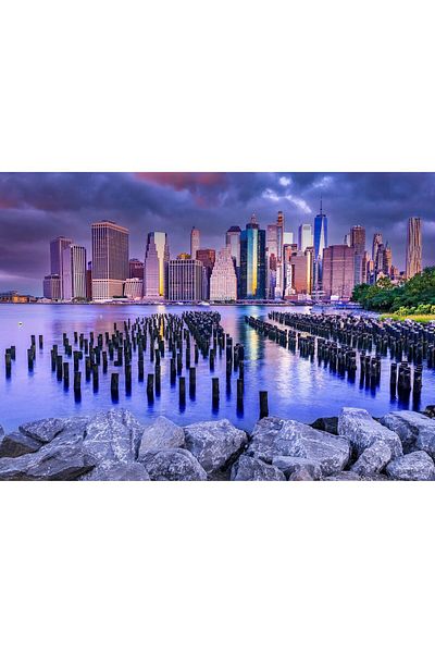 Enjoy Puzzle 1000 pieces Enjoy - Cloudy Sky Over Manhattan, New York