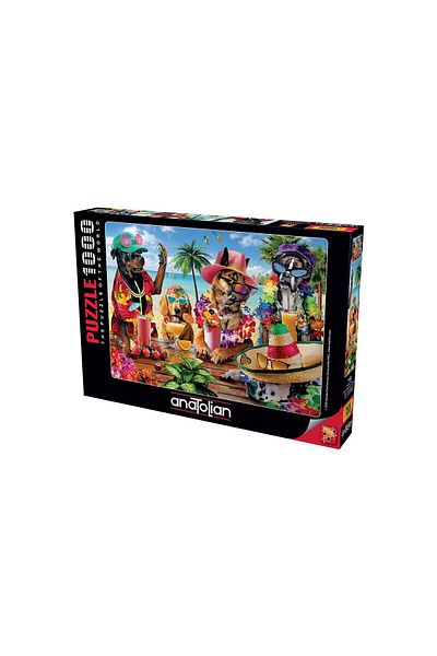 Anatolian Anatolian Puzzle - Tropical Party Dogs, 1000 pieces