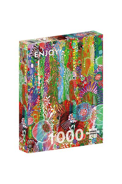 Enjoy Puzzle 1000 pieces ENJOY - Floral Curtain (Enjoy-2010)