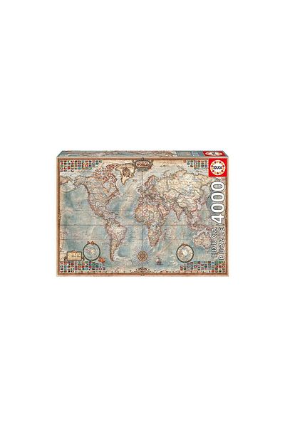EDUCA Puzzle Educa - World Map, 4000 pieces