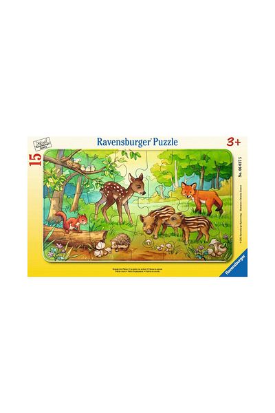 RAVENSBURGER Ravensburger Puzzle - Animals In The Forest, 15 pieces