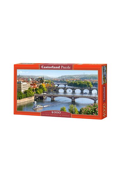 Castorland Puzzle Castorland - Vltava Bridges in Prague, 4000 pieces