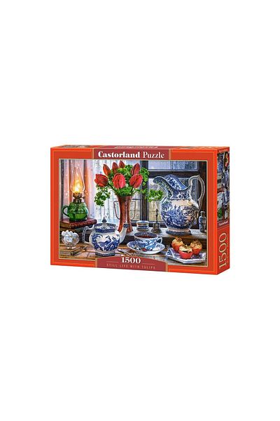Castorland Puzzle Castorland - Still Life with Tulips, 1500 piese