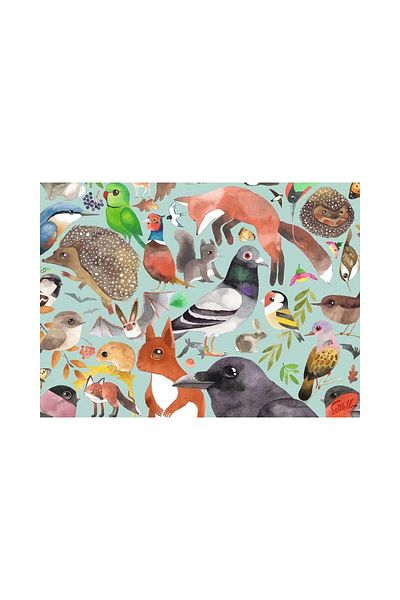 RAVENSBURGER Ravensburger 500 piece puzzle - Garden Visitors