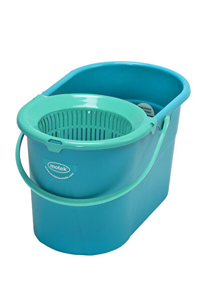 Motek ™ Premium 360 Degree Rotational Drain Bucket Mop with 360 Degree Mop, 100% Microfiber