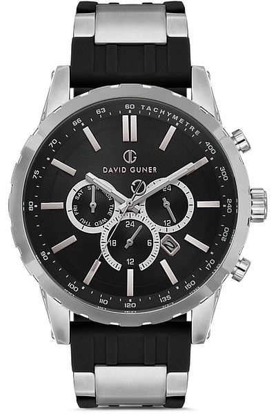 DAVID GUNER David Güner Men's Watch Dg-8822Gd-J2 49 mm Black