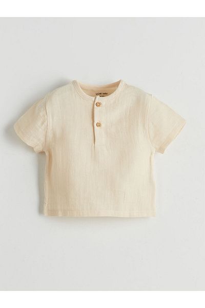 LC Waikiki Lcw Judge Collar Baby Boy T-Shirt and Shorts 2-Piece Fast Fashion