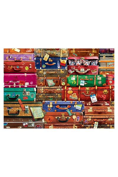 Eurographics Puzzle Eurographics - Travel Suitcases, 1000 pieces