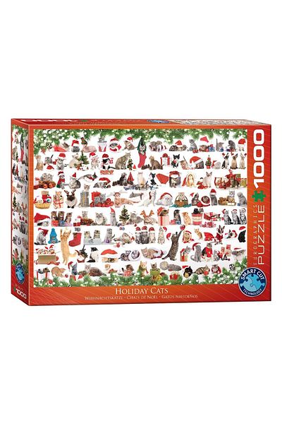 Eurographics Puzzle Eurographics - Holiday Cats, 1000 pieces