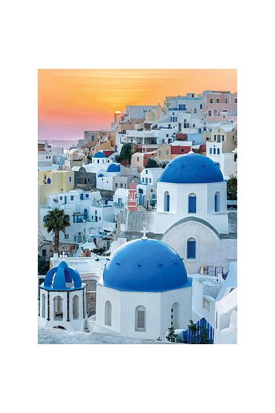 CLEMENTONI Puzzle - Santorini, 1000 piese
