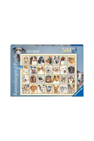 RAVENSBURGER Ravensburger Puzzle - Dog Portraits, 500 pieces