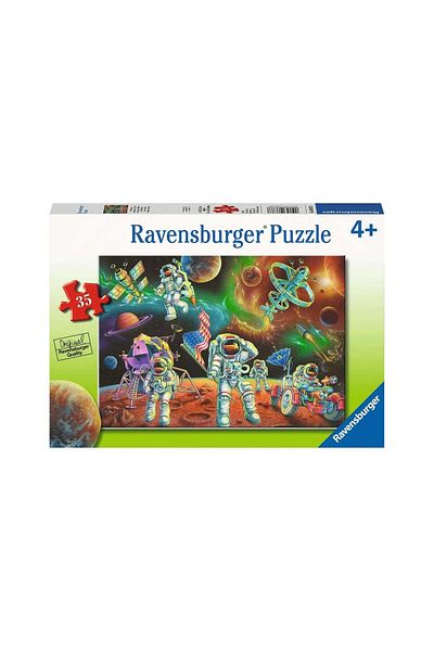 RAVENSBURGER Ravensburger Puzzle - Astronauts on the Moon, 35 pieces