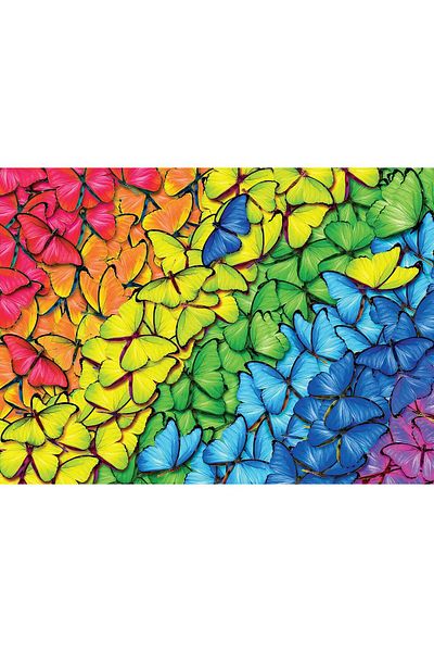 Eurographics Puzzle 1000 pieces Eurographics - Metal Box - Butterfly Rainbow