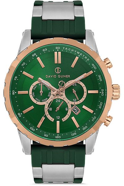DAVID GUNER David Güner Men's Watch Dg-8822Gd-E10 49 mm Green