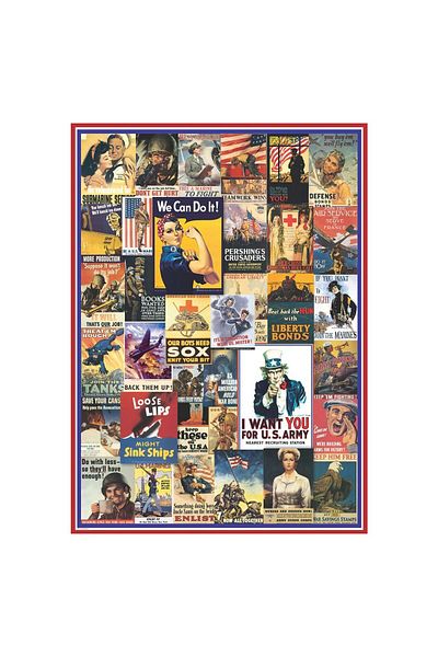 Eurographics Eurographics Puzzle - World War I & II Vintage Posters, 1000 pieces