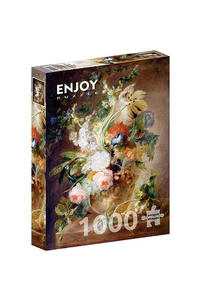 Enjoy Puzzle 1000 pieces Enjoy - Jan van Huysum: Vase with Flowers, Jan Van Huysum