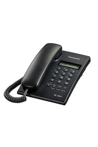 PANASONIC KX-TSC60SXB Corded Landline Phone with Caller ID (Black)
