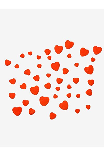 uğurarslan butik 50 Adet Irili Ufaklı Kalp Figürlü Şeker Hamuru - Pasta Süsü - Doğum Günü - Şekilli Şeker Hamuru