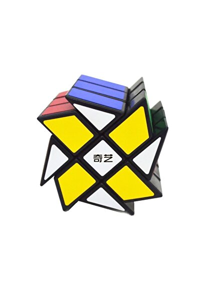 BV Cub Magic 3x3x3 QiYi Windmill Speedcube, Negru, 460CUB-1