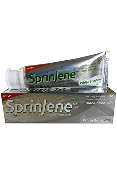 SprinJene معجون أسنان وايت بوست، 5 أونصة، مضاد للبكتيريا