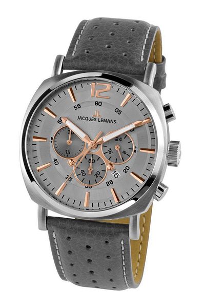 Jacques Lemans Mens Watch Jacques Lemans 1-1645.1L, Quartz, 46mm, 10ATM