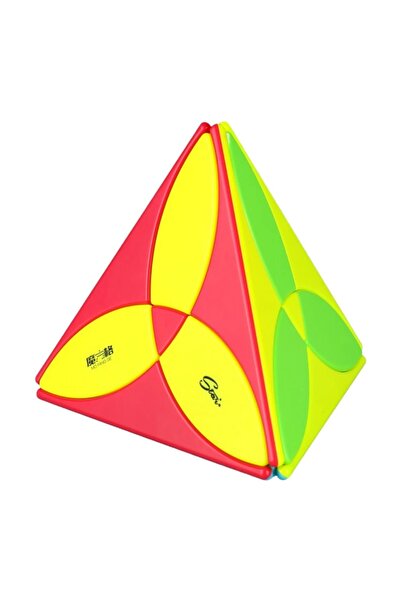 BV Cub Magic 3x3x3, QiYi Clover Pyraminx, Fără Autocolante, 369CUB-1