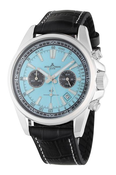 Jacques Lemans Ανδρικό Ρολόι Jacques Lemans 1-2117R, Quartz, 44mm, 20ATM
