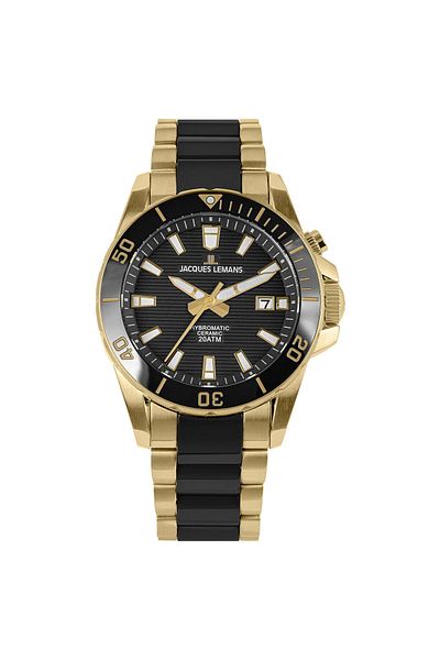 Jacques Lemans Ανδρικό Ρολόι Jacques Lemans 1-2222D, Quartz, 42mm, 20ATM