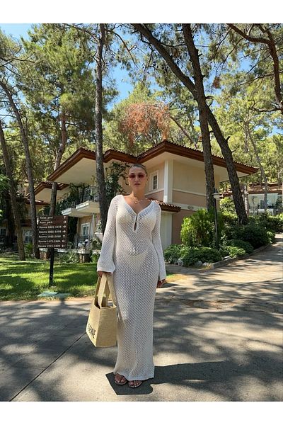 My Blog Ecru Munich Φόρεμα με χαμηλή πλάτη - 205176