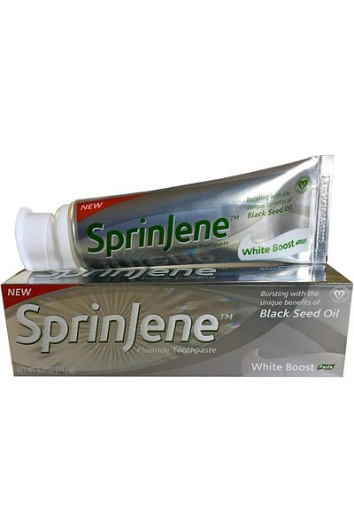 SprinJene معجون أسنان وايت بوست، 5 أونصة، مضاد للبكتيريا