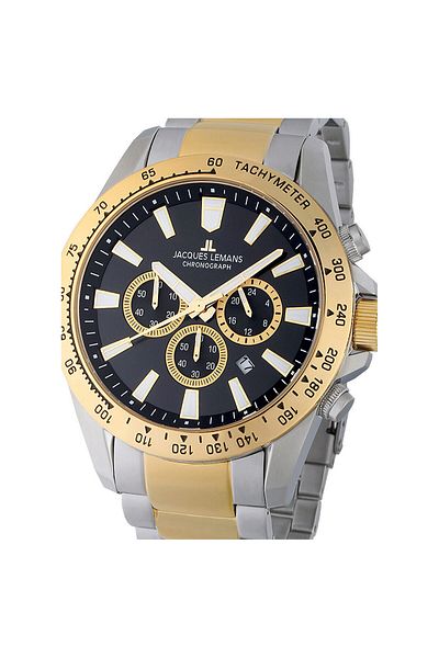 Jacques Lemans Ανδρικό Ρολόι 1-2140h, Quartz, 48mm, 10atm