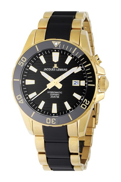 Jacques Lemans Ανδρικό Ρολόι Jacques Lemans 1-2222D, Quartz, 42mm, 20ATM